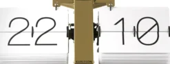 Karlsson Wand- und Tischuhr No Case White- Standfuß Gold