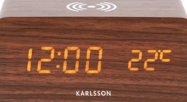 Karlsson Wecker Block Dark wood