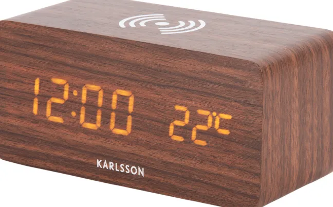 Karlsson Wecker Block Dark wood