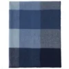 Klippan Lammwolldecke Block 180x130cm blau