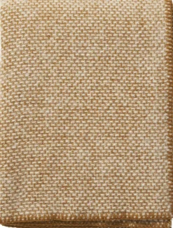Klippan Lammwolldecke Domino 180x130cm creme/karamel