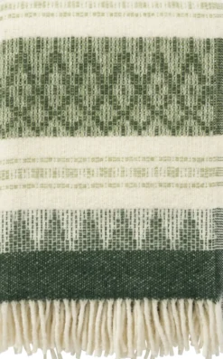 Klippan Lammwolldecke Freja 200x130cm grün