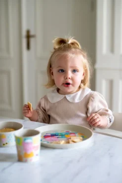 Koziol Kleiner Teller + Schale + Becher CONNECT PEPPA PIG organic sand paw patrol