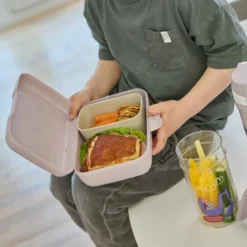 Koziol Lunchbox mit Trennschale CANDY L TRUCKS organic grey trucks