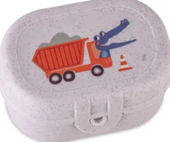 Koziol Snackbox PASCAL MINI TRUCKS organic grey trucks