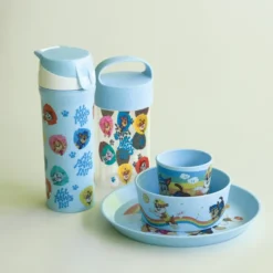 Koziol Snackpot / Trinkflasche 500ml BUDDY SNACK 0,5 GROW PAW PATROL organic sky blue paw patrol