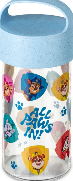 Koziol Snackpot / Trinkflasche 500ml BUDDY SNACK 0,5 GROW PAW PATROL organic sky blue paw patrol
