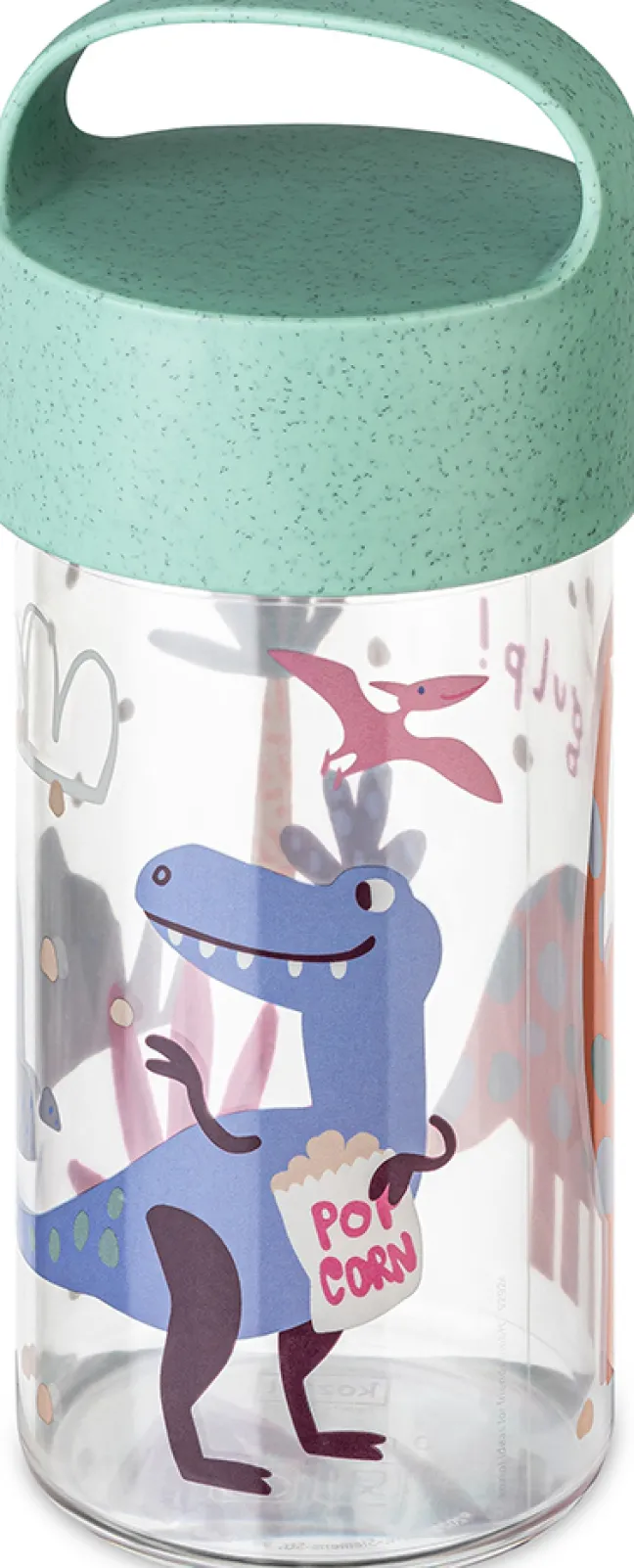 Koziol Snackpot / Trinkflasche 500ml BUDDY SNACK 0,5 REX organic green rex