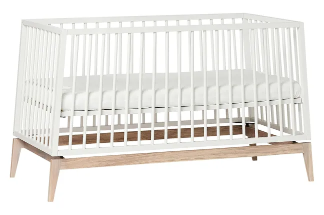 Leander Babybett Luna 70x140cm Weiß/Eiche 720140-03