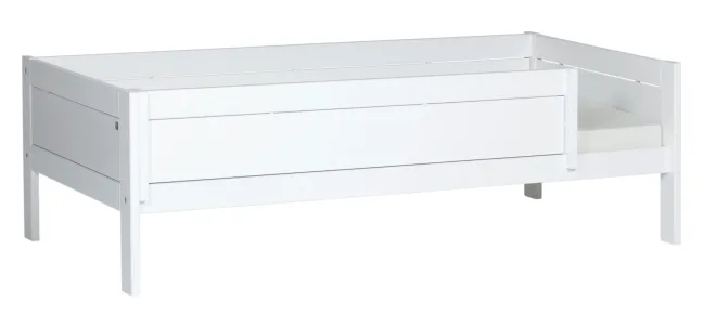 Lifetime Basisbett 90x200cm mit Rollboden und Absturzsicherung weiß lackiert