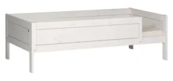 Lifetime Basisbett 90x200cm mit Rollboden und Absturzsicherung whitewash