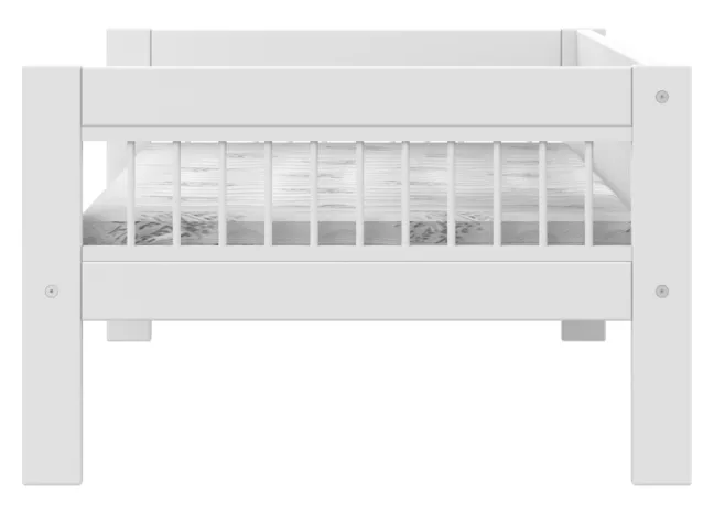 Lifetime Breeze Basisbett 90x200cm mit Rollboden weiß lackiert
