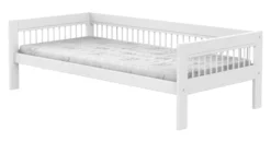 Lifetime Breeze Basisbett 90x200cm mit Rollboden weiß lackiert