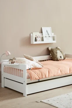 Lifetime Breeze Basisbett 90x200cm mit Rollboden weiß lackiert