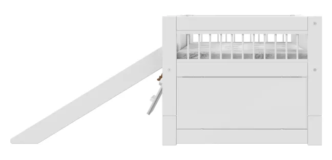 Lifetime Breeze Climb & Slide Kojenbett 90x200cm mit Rollboden weiß lackiert
