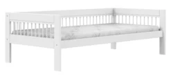 Lifetime Breeze Hochbett 90x200cm mit Rollboden weiß lackiert