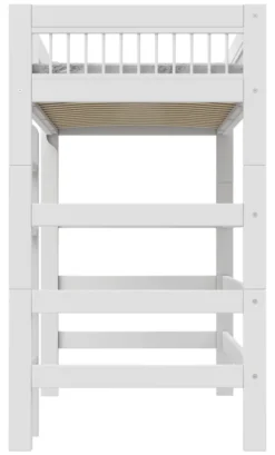 Lifetime Breeze Hochbett 90x200cm mit Rollboden weiß lackiert
