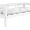 Lifetime Breeze Kojenbett 90x200cm mit Regalmodul und Rollboden weiß lackiert