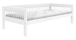 Lifetime Breeze Kojenbett 90x200cm mit Regalmodul und Rollboden weiß lackiert
