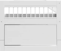 Lifetime Breeze Kojenbett 90x200cm mit Regalmodul und Rollboden weiß lackiert