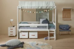 Lifetime Breeze Kojenbett 90x200cm mit Rollboden weiß lackiert