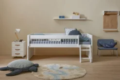 Lifetime Breeze Kojenbett 90x200cm mit Rollboden weiß lackiert