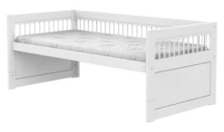Lifetime Breeze Kojenbett 90x200cm mit Rollboden weiß lackiert
