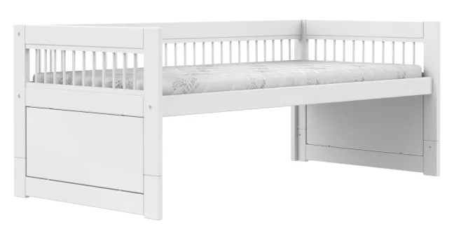 Lifetime Breeze Kojenbett 90x200cm mit Rollboden weiß lackiert