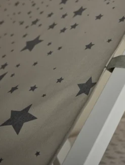 Lifetime Elements Montessori Tipibett Over the Moon 90x200cm mit Rollboden weiß lackiert
