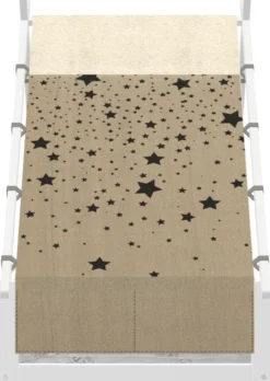 Lifetime Elements Montessori Tipibett Over the Moon 90x200cm mit Rollboden und Absturzsicherung weiß lackiert