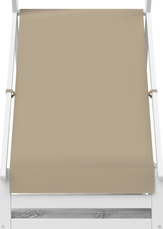 Lifetime Elements Montessori Tipibett Surf 90x200cm mit Rollboden weiß lackiert
