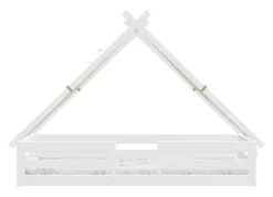 Lifetime Elements Montessori Tipibett Surf 90x200cm mit Rollboden und Absturzsicherung weiß lackiert