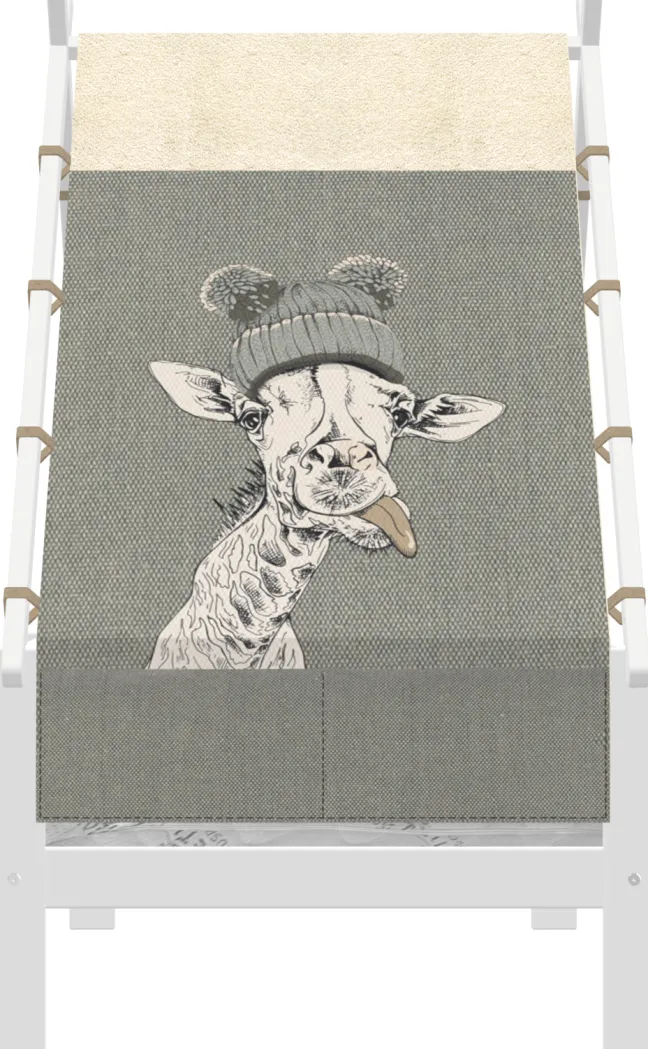 Lifetime Elements Tipibett Jungle 90x200cm mit Rollboden und Absturzsicherung weiß lackiert