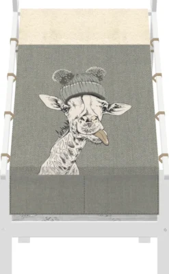 Lifetime Elements Tipibett Jungle 90x200cm mit Rollboden weiß lackiert