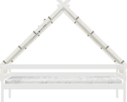 Lifetime Elements Tipibett Over the Moon 90x200cm mit Rollboden weiß lackiert