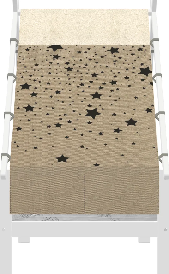 Lifetime Elements Tipibett Over the Moon 90x200cm mit Rollboden weiß lackiert