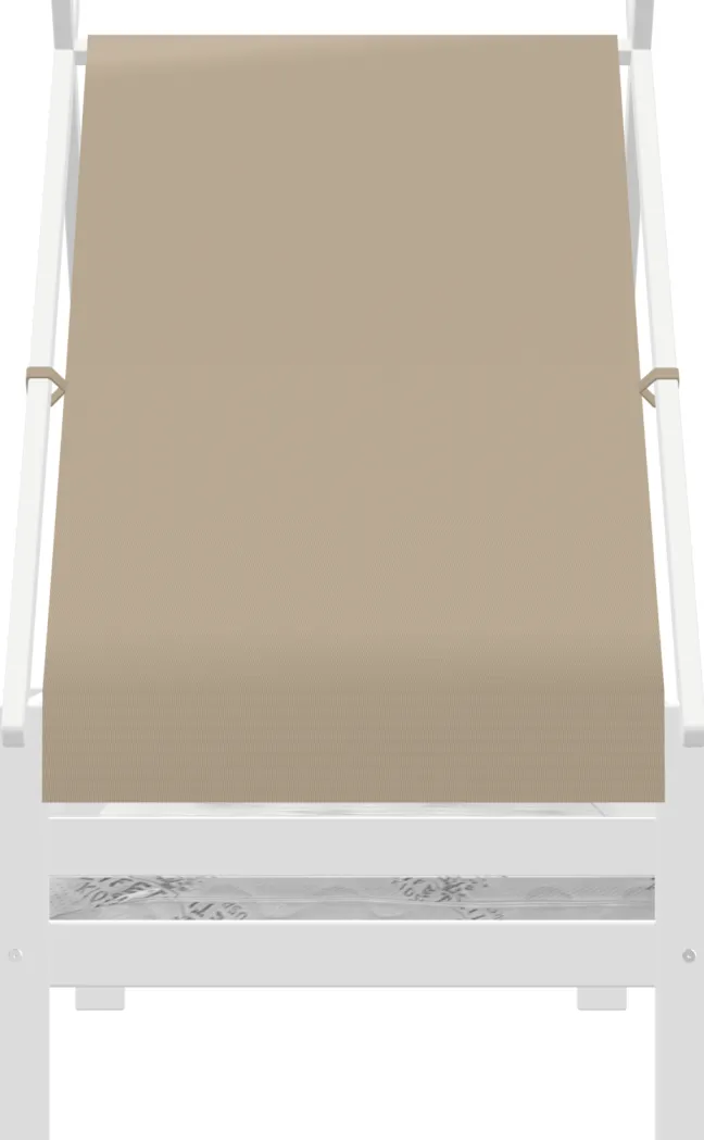 Lifetime Elements Tipibett Surf 90x200cm mit Rollboden und Absturzsicherung weiß lackiert