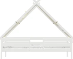 Lifetime Elements Tipibett Surf 90x200cm mit Rollboden und Absturzsicherung weiß lackiert