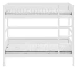 Lifetime Etagenbett 90x200cm mit Deluxe Lattenrost Absturzsicherung Streben weiß lackiert
