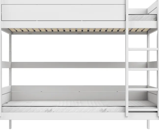 Lifetime Etagenbett 120x200cm mit Premium Rollboden weiß lackiert