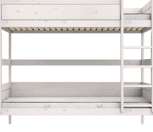 Lifetime Etagenbett 120x200cm mit Premium Rollboden whitewash