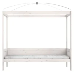 Lifetime Himmelbett 90x200cm mit Rollboden whitewash