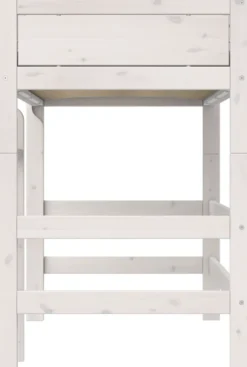 Lifetime Hochbett 152cm 90x200cm mit Rollboden whitewash