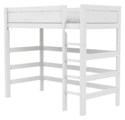 Lifetime Hochbett 90x200cm mit Rollboden weiß lackiert