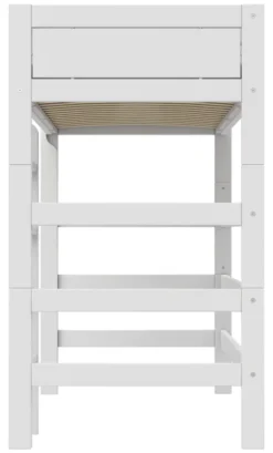 Lifetime Hochbett 90x200cm mit Rollboden weiß lackiert