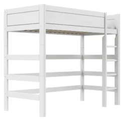 Lifetime Hochbett 90x200cm mit Rollboden weiß lackiert