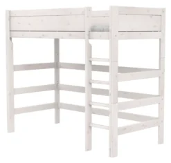 Lifetime Hochbett 90x200cm mit Rollboden whitewash