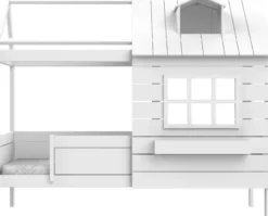 Lifetime Hüttenbett 90x200cm "Lake House 1" mit Rollboden weiß lackiert