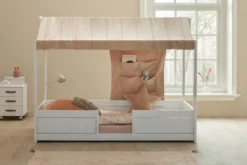 Lifetime 4 in 1 Bett für Stoffdach inkl. Deluxe Lattenrost whitewash
