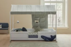 Lifetime 4 in 1 Bett für Stoffdach inkl. Rollboden whitewash